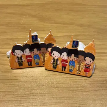 오사카 만박 말레이시아관 한정판 핀 배지 2개 세트 파빌리온