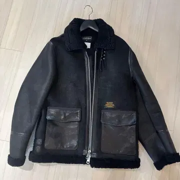 블랙 가죽 자켓 L 사이즈 러프 앤 겟