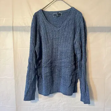 새상품급 KAREN SCOTT 블루 니트 스웨터 [ M ] V넥