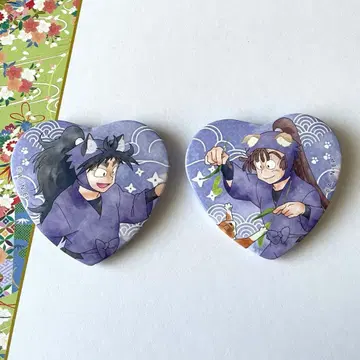 닌타마 난자 2021 하트 캔뱃지 고양이 저택 대수색의 단 오하마 쿠쿠치