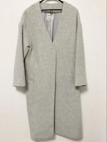 페를 페슈 그레이 롱 코트