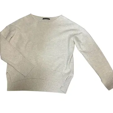 MACPHEE 맥피 울 x 캐시미어 혼방 니트 스웨터 S 베이지