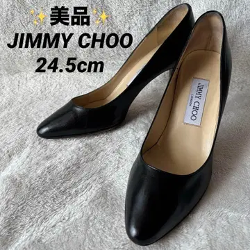 새상품급 JIMMY CHOO 지미추 펌프스 가죽 24.5cm