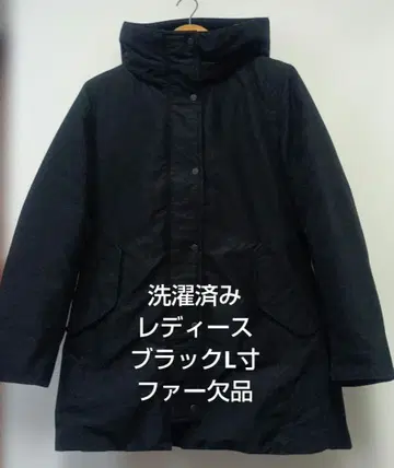 세탁 완료 여성용 156 블랙 L 사이즈 다운 코트