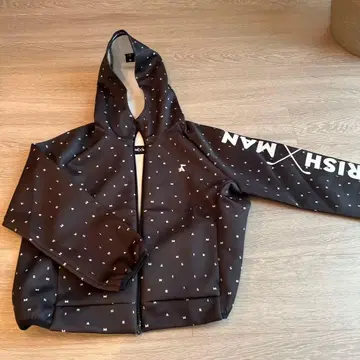 IRISHMAN 후드 부착 후드티 네이비