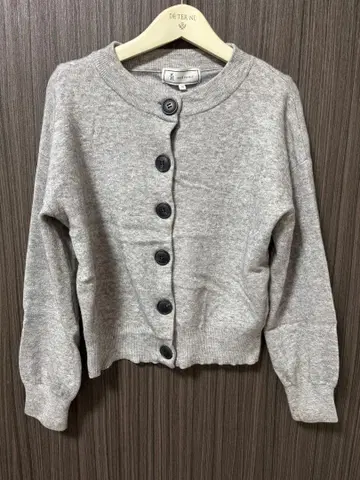 새상품급 rope picnic 그레이 버튼 달린 가디건 니트 38