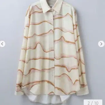 6(ROKU) 벨루어 프린트 셔츠