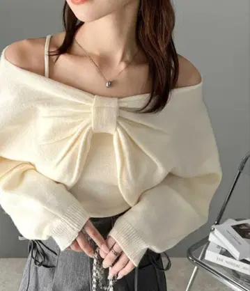 mily bilet 리본 볼레로 니트 앙상블