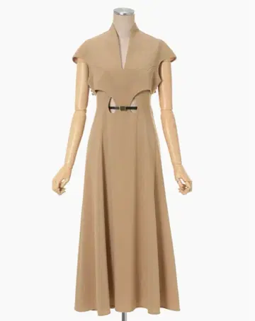 새상품 mame 마메 홀 원피스 베이지 size 2