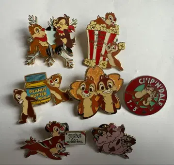 칩과 데일 핀 배지 7세트