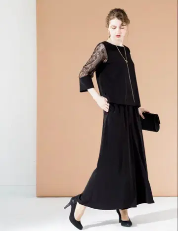 결혼식/2차 모임 팬츠 드레스 셋업 BK