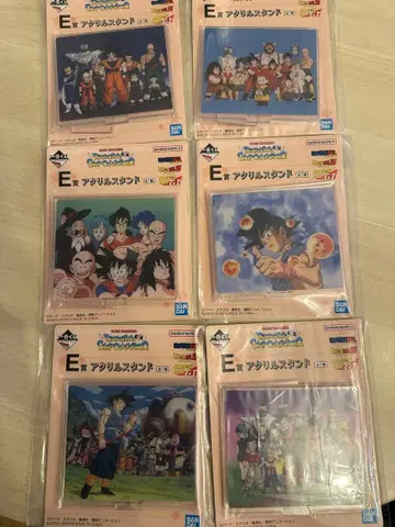 드래곤볼 스냅 컬렉션 2 아크릴 스탠드 6개 세트 E상