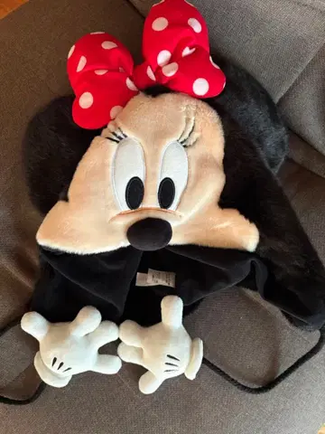 미니 마우스 퍼 캡 장갑 포함