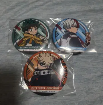 바쿠고 카츠키 토도로키 쇼토 미도리야 이즈쿠 캔뱃지 3종 세트