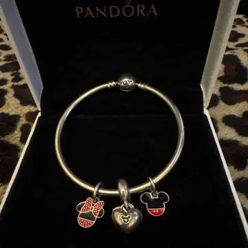 판도라 참 3개 달린 뱅글 팔찌