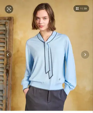 드레스토리아 보타이 긴팔 니트 M 사이즈