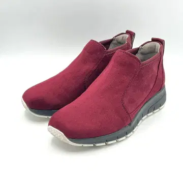 새상품급 fitfit 통굽 스니커즈 23cm 스웨이드 보르도 사이드고어