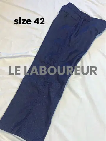 프랑스제 LE LABOUREUR 데님 워크 팬츠 인디고