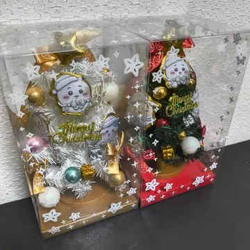 치이카와 크리스마스 트리 레드 & 골드 세트