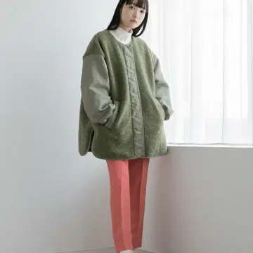 LOWRYS FARM 플리스 오버 사이즈 자켓