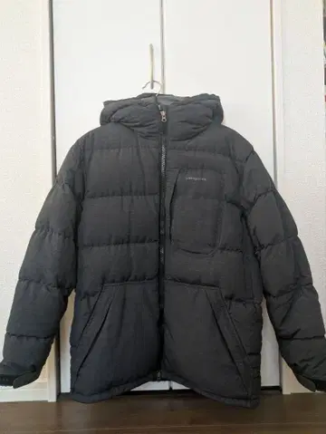 파타고니아 후드 부착 다운 자켓 M 그레이