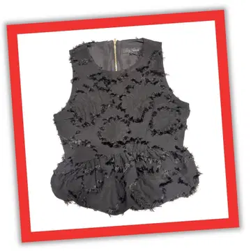 [ ZARA ] 베스트 하늘하늘 블랙 M 사이즈 새상품