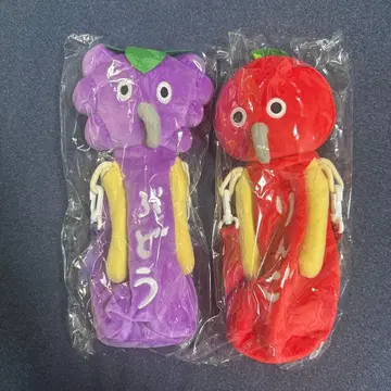 빵도둑 B상 포도와 사과 봉제 인형 세트 2점 묶음 판매