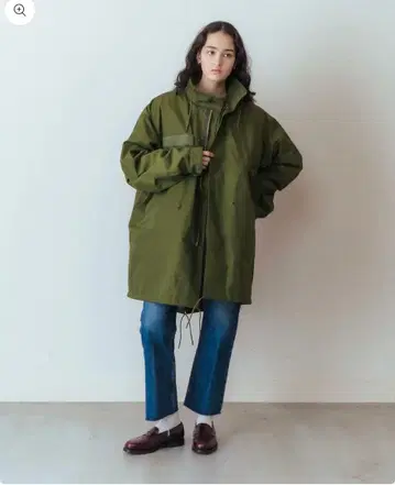 SHINZONE 필드 후드티 36 3way 퀼트 이너 카키