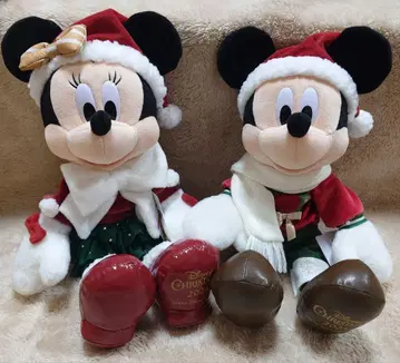 [새상품] 미키 미니 2025 크리스마스 봉제 인형