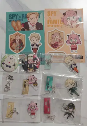 스파이 패밀리 캔뱃지 아크릴 스탠드 로손 콜라보 일괄 판매