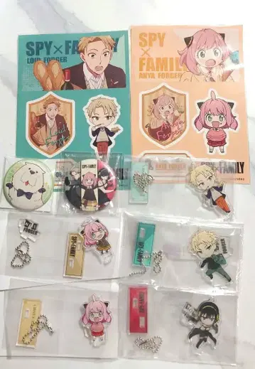 스파이 패밀리 캔뱃지 아크릴 스탠드 로손 콜라보 묶음 판매 주말 특가