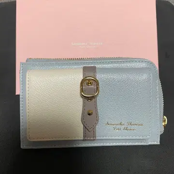 사만다 타바사 지갑 바이컬러 프론트 벨트 프래그먼트 케이스