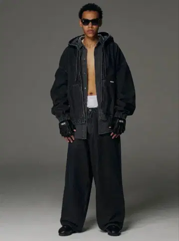 Cootie Extra Baggy Pants BLACK FADE M
