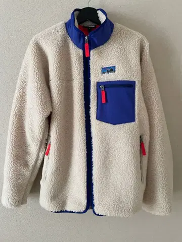 Patagonia 플리스 자켓 M 사이즈 베이지/블루
