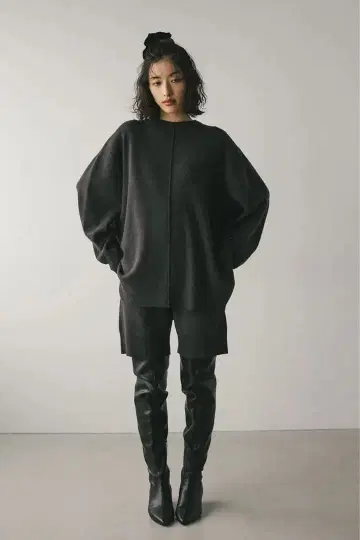 STYLEMIXER / 밑단 와이드 니트 숏팬츠 S