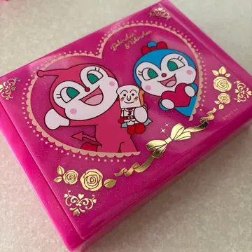 호빵맨 하트형 거울 수납 박스