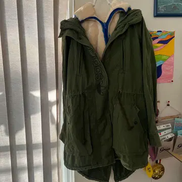 adidas originals 올리브 밀리터리 코트 S