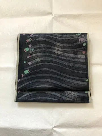 후쿠로 오비 현대 그레이 블루