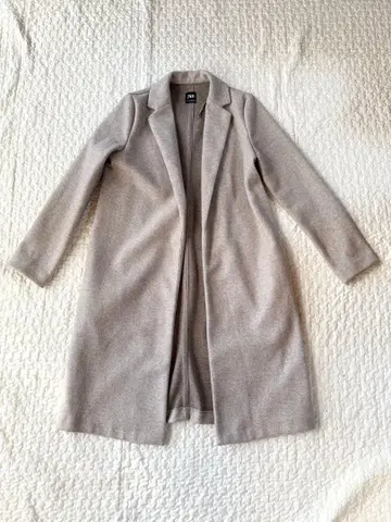 ZARA 롱 코트 베이지 오트밀