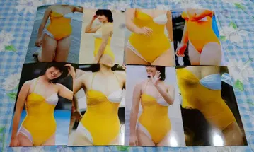 80년대 아이돌 브로마이드 카시와바라 요시에2 수영 대회 L 사이즈 8장