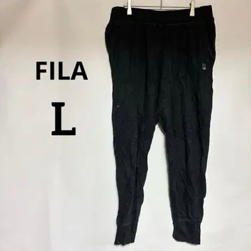가격 인하 환영 FILA [ L ] 블랙 조거 팬츠 맨투맨 휠라