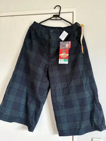 방풍 기능 체크 팬츠 LL 사이즈 KE9540