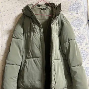 ZARA 남성용 올리브 그린 롱 자켓 L