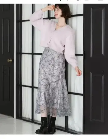 꽃무늬 플라워 롱 스커트