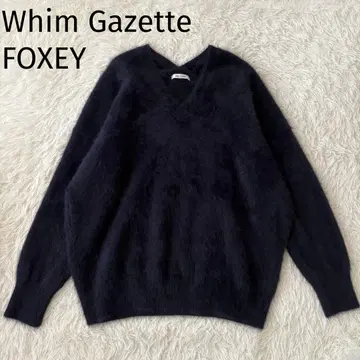 컨디션 최상 윔 가젯 폭시 V넥 니트 풀오버 캐시미어 혼방
