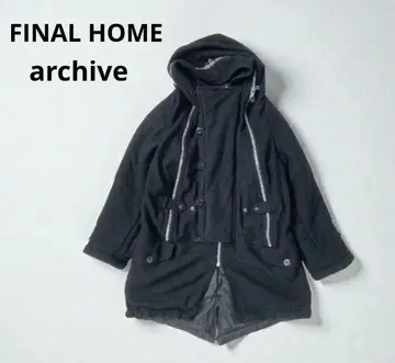 FINALHOME 아카이브 울 롱 코트 블랙 L