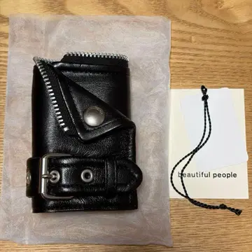 beautiful people 3단 폴더형 지갑 블랙