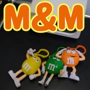 3개 세트 M&M 키링 참 레트로 미국 잡화 백참