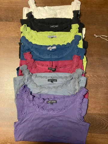 로라 애슐리 M 사이즈 탱크탑 7종 세트