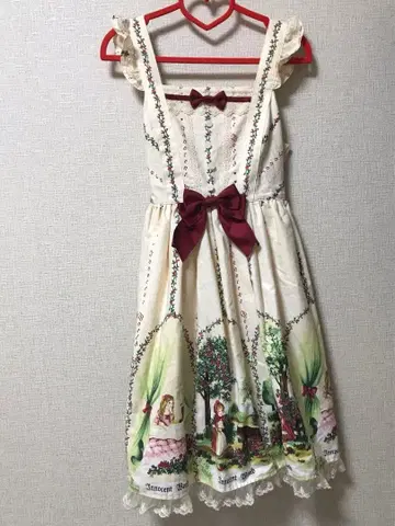 Innocent World 빨간 망토 하이웨스트 JSK 아이보리